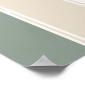 Pastel Stripes Variation 2 – Simple and Sleek ポスター (角)