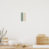 Pastel Stripes Variation 2 – Simple and Sleek ポスター (キッチン)