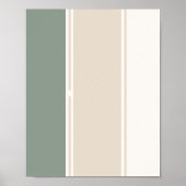 Pastel Stripes Variation 2 – Simple and Sleek ポスター (正面)