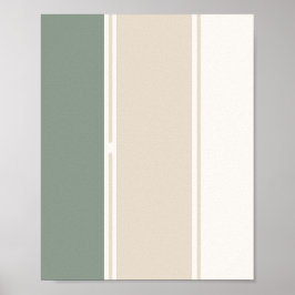Pastel Stripes Variation 2 – Simple and Sleek ポスター