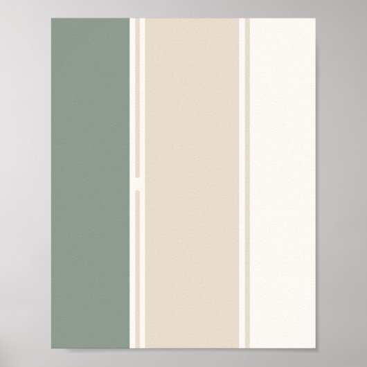 Pastel Stripes Variation 2 – Simple and Sleek ポスター (正面)