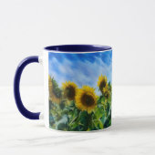 Pastel Style Art Sunflower Coffee Tea Mug マグカップ (左)