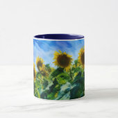 Pastel Style Art Sunflower Coffee Tea Mug マグカップ (中央)