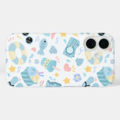 Pastel Summer Beach Pattern  Case-Mate iPhoneケース (裏面 (横))