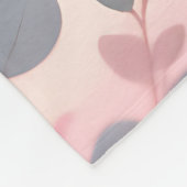 Pastel Sunrise Boho Meadow フリースブランケット (角)