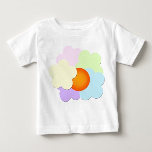 Pastel Sunset Baby T-Shirt ベビーTシャツ (正面)