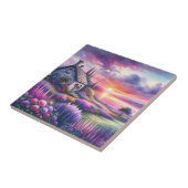 Pastel Sunset Cottage Lakeside Garden Dreamscape タイル (側面)