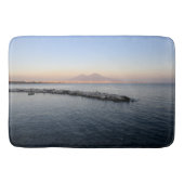 Pastel Sunset Naples Bay with Mount Vesuvius バスマット (正面)