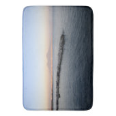 Pastel Sunset Naples Bay with Mount Vesuvius バスマット (正面縦)