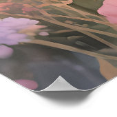 Pastel Sunset Wildflower Meadow ポスター (角)