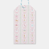 Pastel Sweet Holiday Treats Monogram Crest ギフトタグ (裏面)