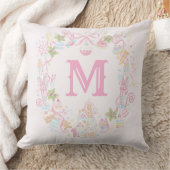 Pastel Sweet Holiday Treats Monogram Crest  クッション (ブランケット)