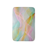 Pastel Symphony of Floating Sheer Ribbons バスマット (正面縦)