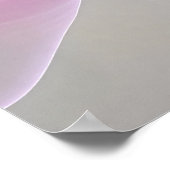 Pastel Symphony of Floating Sheer Ribbons ポスター (角)
