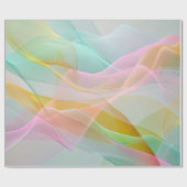 Pastel Symphony of Floating Sheer Ribbons ラッピングペーパー (フラット)