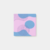 Pastel synthwave vaporwave retro post it notes ポストイット (正面)