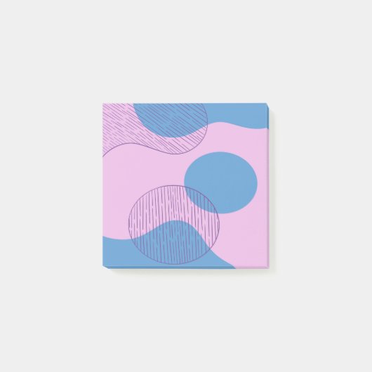 Pastel synthwave vaporwave retro post it notes ポストイット (正面)