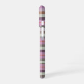 Pastel Tartan Plaid Pattern Design iPhone 16ケース (左側面)