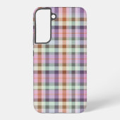Pastel Tartan Plaid Pattern Design Samsung Galaxyケース (裏面)