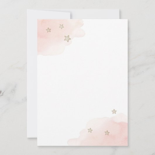 Pastel Teddy Bear Baby Shower Invitation 招待状 (裏面)