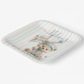 Pastel Teddy Bear Birthday  ペーパープレート (傾斜あり)