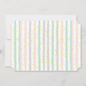 Pastel Teddy Bear Birthday  招待状 (裏面)