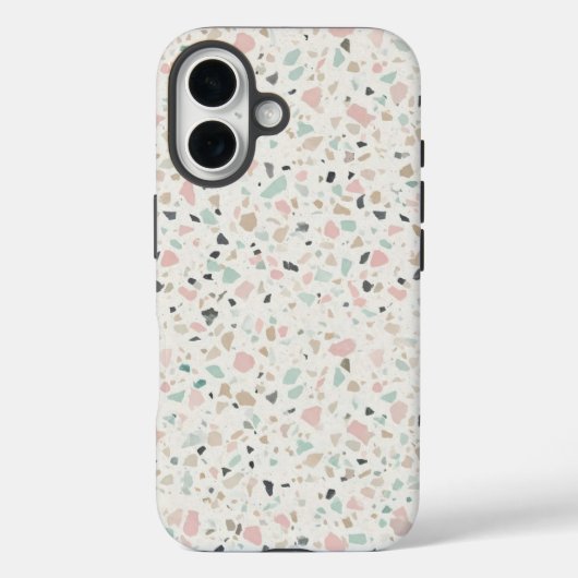 Pastel Terrazzo Speckle Pattern Case Case-Mate iPhoneケース (裏面)