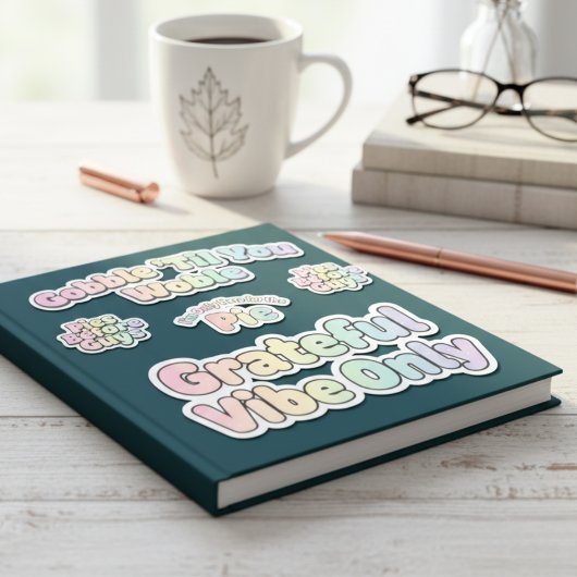 Pastel Thanksgiving Holiday Sticker Pack シール