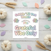 Pastel Thanksgiving Holiday Sticker Pack シール