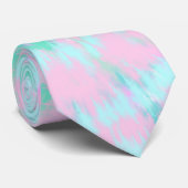 Pastel Tie Dye Pattern Pink Aqua Mint Green ネクタイ (ロール)