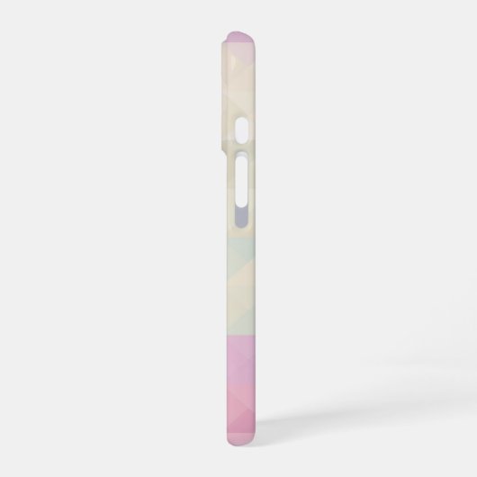 Pastel Triangle Geometric Pattern Phone Case iPhone 16ケース (左側面)
