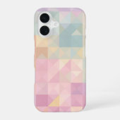Pastel Triangle Geometric Pattern Phone Case iPhone 16ケース (裏面)