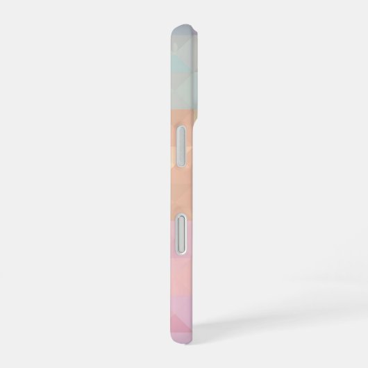 Pastel Triangle Geometric Pattern Phone Case iPhone 16ケース (右側面)