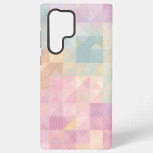 Pastel Triangle Geometric Pattern Phone Case Samsung Galaxy S22 Ultraケース