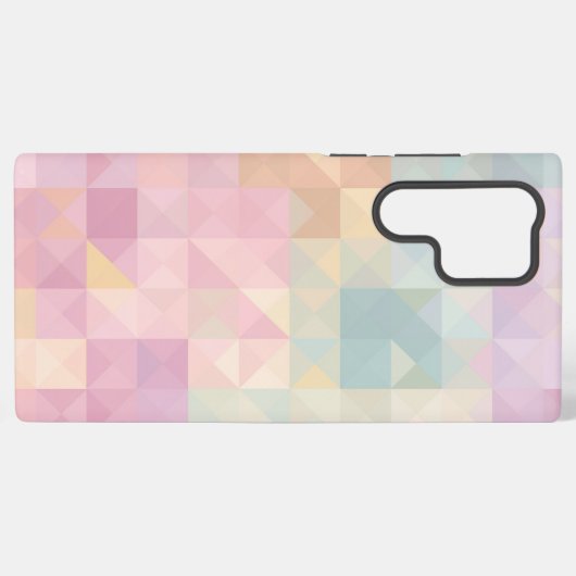 Pastel Triangle Geometric Pattern Phone Case Samsung Galaxyケース (裏面横)
