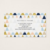 Pastel Triangles Geometric Stylist名刺 (裏面)