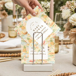 Pastel Tropical Animals スタンダードカクテルナプキン