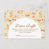 Pastel Tropical Animals Diapper Raffle エンクロージャーカード (正面)