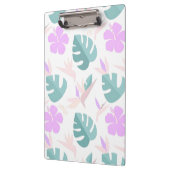 Pastel Tropical Floral Pattern クリップボード (左)