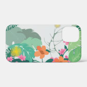 Pastel Tropical Leaves and Flowers Case-Mate iPhoneケース (裏面 (横))