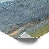 Pastel Tropical Seascape Art ポスター (角)