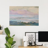 Pastel Tropical Seascape Art ポスター (ホームオフィス)