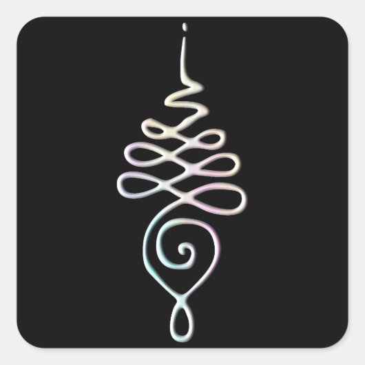 Pastel Unalome  スクエアシール (正面)