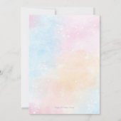 Pastel Unicorn Birthday Invitation Editable 招待状 (裏面)