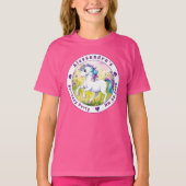 Pastel Unicorn Magical Custom Birthday  Tシャツ (正面)