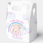 Pastel Unicorn Star Rainbow Fairytale Baby Shower  フェイバーボックス (見開き)