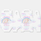 Pastel Unicorn Star Rainbow Fairytale Baby Shower  フェイバーボックス (見開き)