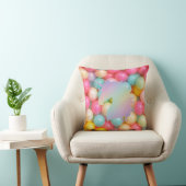 Pastel Unicorn Throw Pillow | Magical Rainbow Home クッション (椅子)