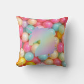 Pastel Unicorn Throw Pillow | Magical Rainbow Home クッション (正面)