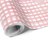 Pastel Valentine Gingham Wrapping Paper ラッピングペーパー (ロールコーナー)